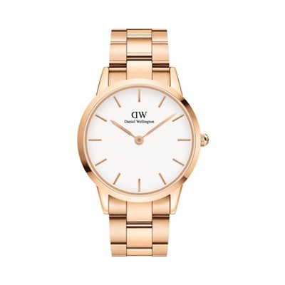 Reloj de acero Iconic Link 40 mm - Rosa dorado y blanco