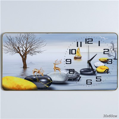 Часы настенные 30x60 см / WJ102 /уп 12/