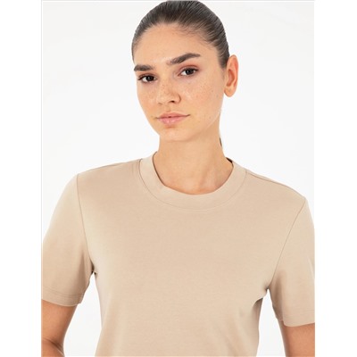 Бежевая тонкая манатка T -For