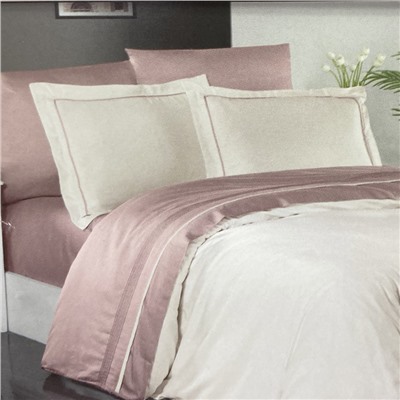 Постельное белье КАРВЕН сатин Де Люкс N044 Serenity Ivory/powd
