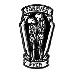ZN018 Значок Forever Ever, металл, эмаль 35х20мм
