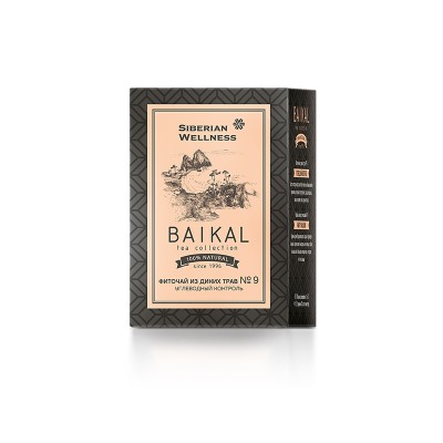 Фиточай из диких трав № 9 (Углеводный контроль) - Baikal Tea Collection 30 фильтр-пакетов