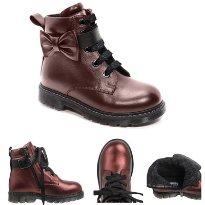 Ботинки Indigo kids 52-0030 A бордо н/к
