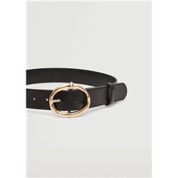 Cinturón hebilla redonda -  Mujer | MANGO OUTLET España