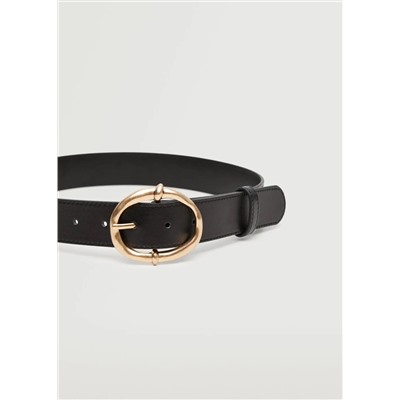 Cinturón hebilla redonda -  Mujer | MANGO OUTLET España