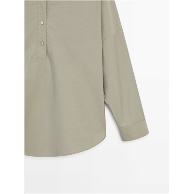 Camisa mezcla algodón cuello polo