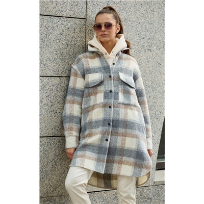 Рубашка утепл P322-0420 l.grey