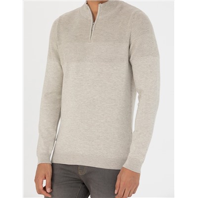 Песчанный меландж Слим Fit Fit Zippered