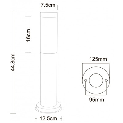 Нарушена упаковка!   Уличный светильник Arte Lamp Salire A3158PA-1SS