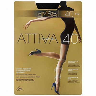 Колготки OMSA Attiva (Омса Аттива), Lola (темный загар), 40 den, 2 размер