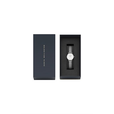 Reloj de cuarzo de acero Pressed Sterling - 24 mm - Plateado y blanco