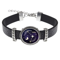 BSK2-0318 Кожаный браслет Знаки Зодиака - Весы