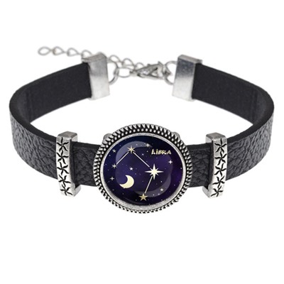 BSK2-0318 Кожаный браслет Знаки Зодиака - Весы