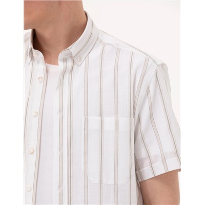Рубашка с коротким рукавом Khaki Comfort Fit