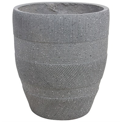 Кашпо Nobilis Marco "Tapes graphite Round" (файберклэй), D36хH40 см