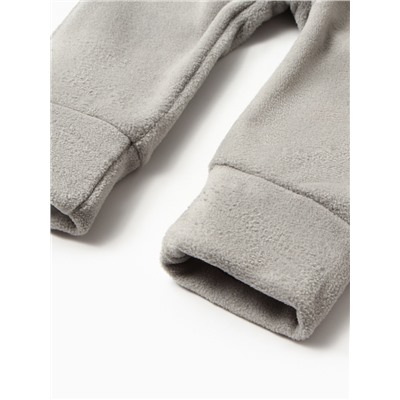 Комбинезон флисовый детский MINAKU: Fleece Soft, цвет серый, рост 122 см