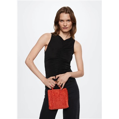 Top detalle fruncido -  Mujer | MANGO OUTLET España