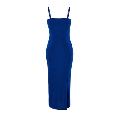 Трикотажное блестящее вечернее платье на подкладке Saks TPRSS23EL00241