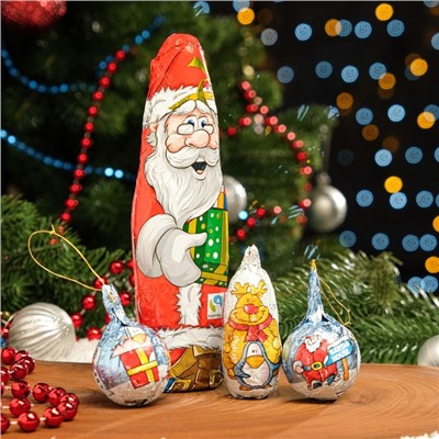 Шоколад молочный фигурный «Новогодние игрушки», 100 г