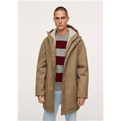 Parka acolchada capucha -  Hombre | MANGO OUTLET España