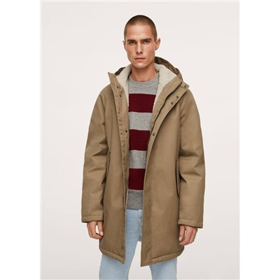 Parka acolchada capucha -  Hombre | MANGO OUTLET España