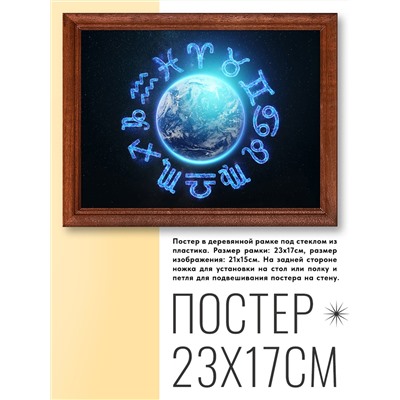 POSG-0056 Постер в рамке 23x17см Зодиак