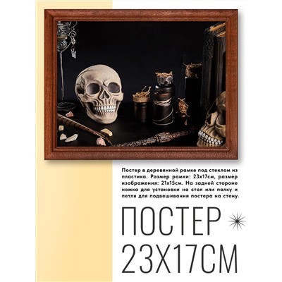 POSG-0085 Постер в рамке 23x17см Черепа
