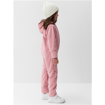 Комбинезон флисовый детский MINAKU: Fleece Soft, розовый, рост 104 см
