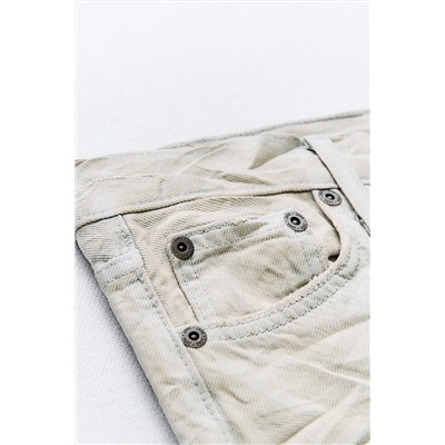 JEANS TRF EFECTO ARRUGADO COATED TIRO MEDIO