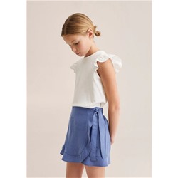 Falda pantalón lazo -  Niña | MANGO OUTLET España
