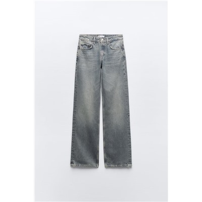 JEANS TRF WIDE LEG TIRO MEDIO FULL LENGTH