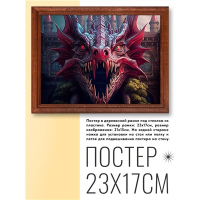 POSG-0285 Постер в рамке 23x17см Дракон