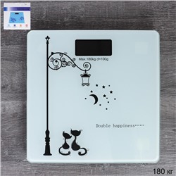 Весы напольные электронные 180 кг Коты / K-212 /уп 10/без батареек