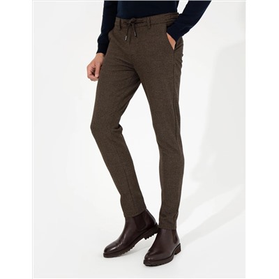 Brown Slim Fit Canvas Bloys