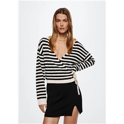 Cárdigan cierre lazo -  Mujer | MANGO OUTLET España