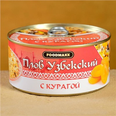 Плов узбекский «Праздничный» с курагой, 325 г, консервированный
