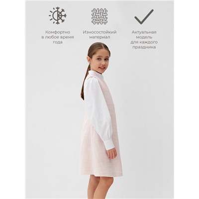 Платье нарядное детское MINAKU: PartyDress, цвет розовый, рост 128 см