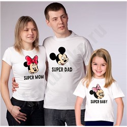 Футболки family look "Микки маус"