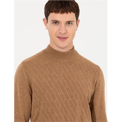 Camel Melanj Slim Fit Half Fisherman воротник