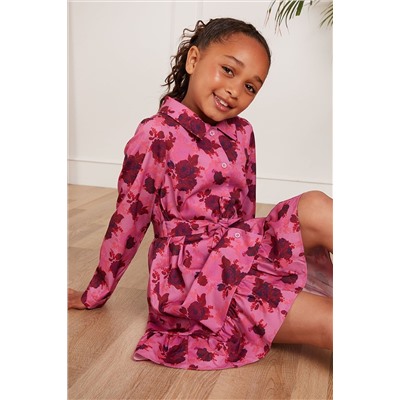 Chi Chi London Younger Girls Floral Shirt Dress