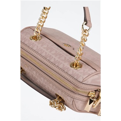 Bandolera de lino - Rosa
