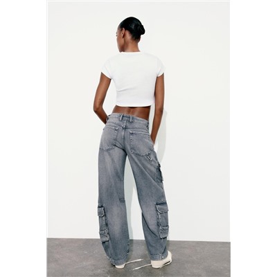 JEANS TRF CARGO TIRO MEDIO