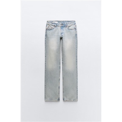 JEANS TRF RECTOS TIRO BAJO