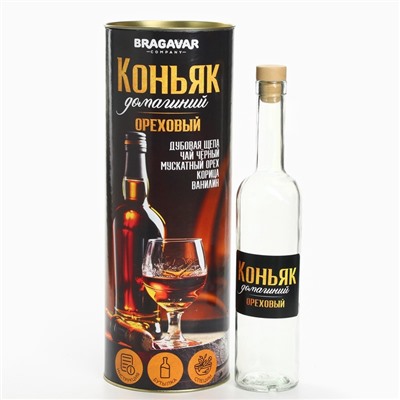 Подарочный набор для приготовления настойки «Коньяк орехи», набор трав и специй, бутылка