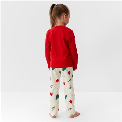 Пижама новогодняя детская KAFTAN Christmas tree, размер 30 (98-104 см)