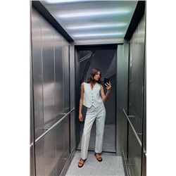 JEANS Z1975 DENIM RECTOS TIRO ALTO RAYAS