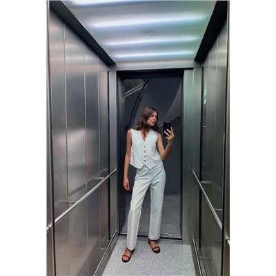 JEANS Z1975 DENIM RECTOS TIRO ALTO RAYAS