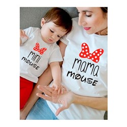 Футболки для мамы и дочки "Mini mouse, mama mouse"