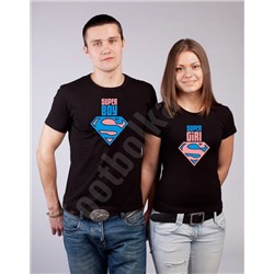 Футболки парные Super boy/Super girl