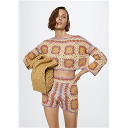 Jersey crochet algodón -  Mujer | MANGO OUTLET España